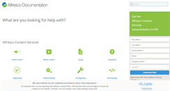 Desktop Screenshot of docs.alfresco.com